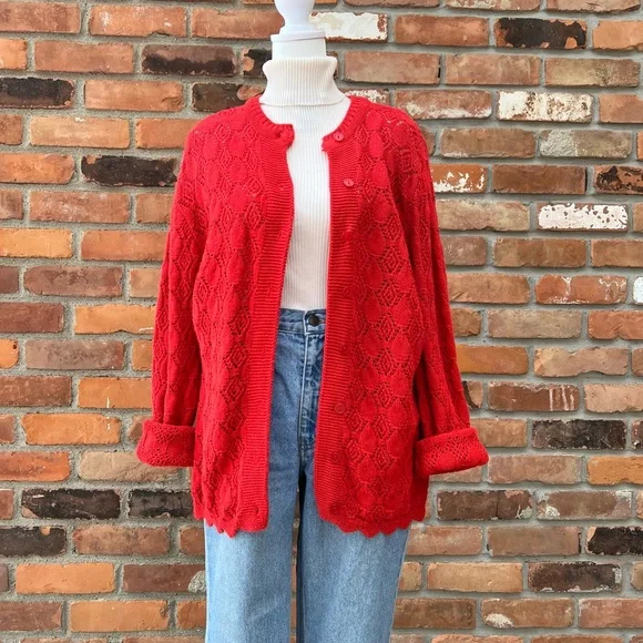 Sweaters | Vintage 6s Knit Cardigan | Poshmark